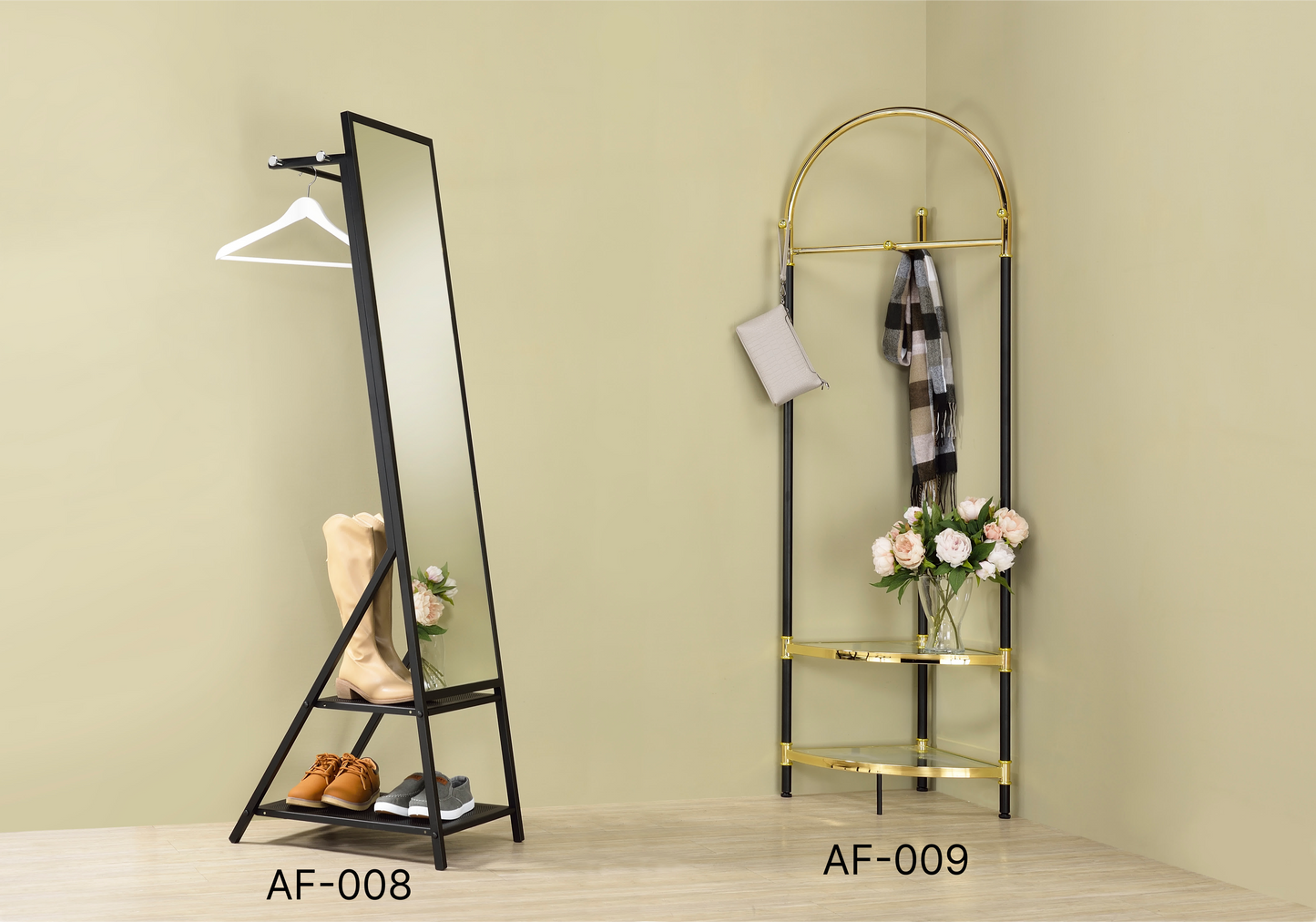 Mirror Stand & Corner Shelf